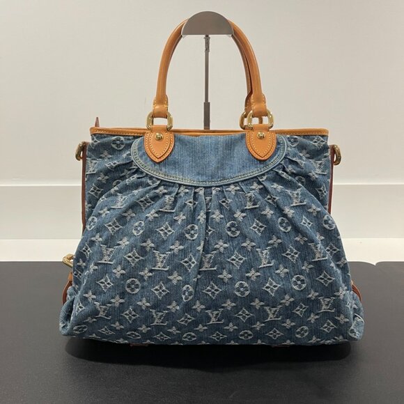 Louis Vuitton Monogram Denim Neo Cabby MM Handbag (JB1371) - Picture 1 of 8